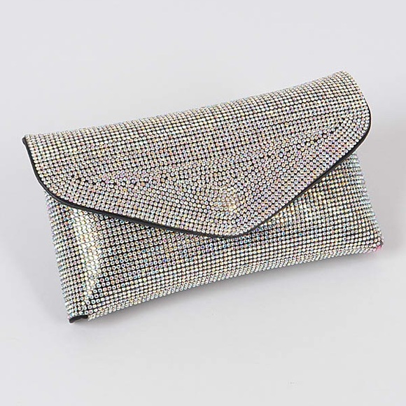 Bling Crystal Bling Studded Clutch Belt Bag - Picture 4 of 5